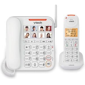 Vtech SN5147 Amplified Corded/Cordless Senior Phone System